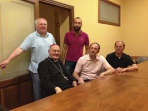 Il Presidente Mons. Cola e alcuni Membri del Consiglio in visita di cortesia a S.E. Mons. Bertelli.