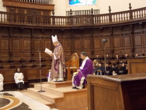 Celebrazione Eucaristica in S. Maria degli Angeli, presiede S.E. Mons. Giovanni Tani, Arcivescovo di Urbino - Urbania - S. Angelo in Vado.