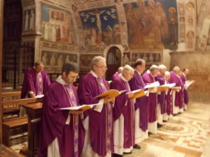 Celebrazione Eucaristica in S. Francesco, alcuni Concelebranti.