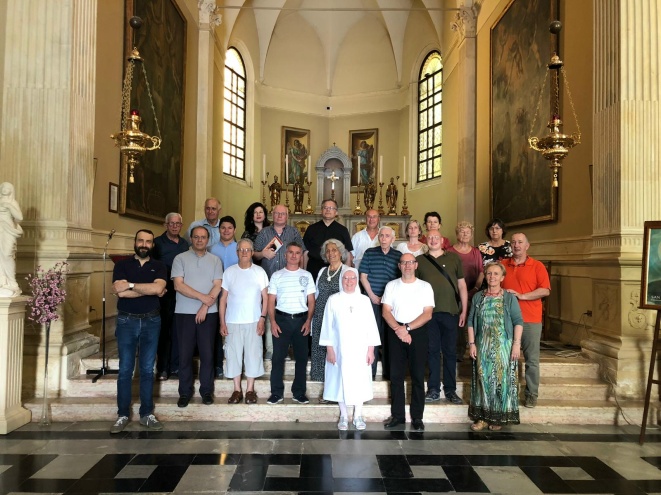 I partecipanti al corso, con i Docenti, al termine della Celebrazione Eucaristica.